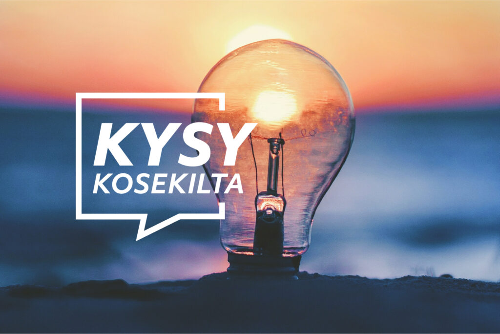 Hehkulamppu auringonlaskussa